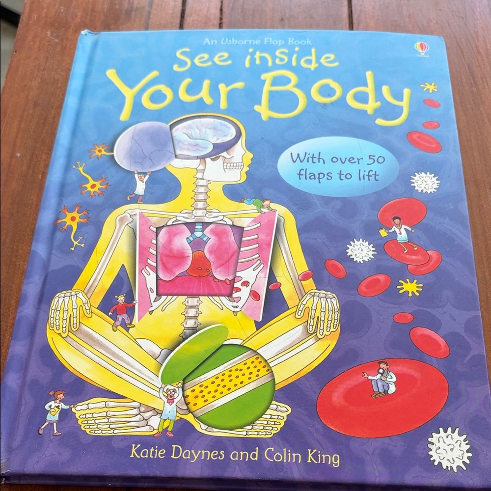 Usborne See Inside Your Body Flap Book - Blue